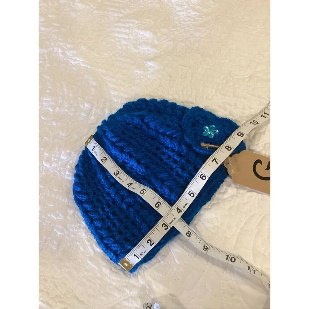 Glenna’s Beanie Handcrafted Crochet Adult Winter Turquoise Hat